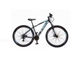 Bicicleta Aro 29 Ksw Xlt 24v Freio a Disco Garfo Com Suspensão Mtb 29 Alumínio - Preto/Azul