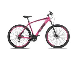 Bicicleta Aro 29 Ksw Xlt 24v Freio a Disco Garfo Com Suspensão Mtb 29 Alumínio - Rosa