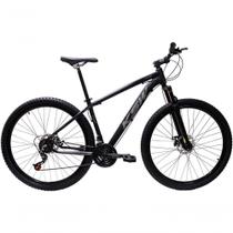 Bicicleta Aro 29 Ksw Xlt 24v Freio A Disco Suspensão Mountain Bike Alumínio Preto-prata 17 Bicicleta Aro 29 Ksw Xlt 24v Freio A Disco Suspensão Mountain Bike Alumínio Preto-prata 17