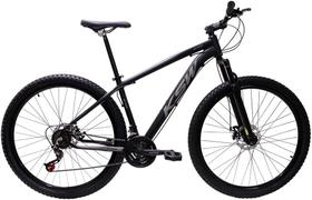 Bicicleta Aro 29 Ksw Xlt 24v Freio A Disco Suspensão Mountain Bike Alumínio - Preto/Prata