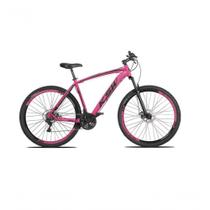 Bicicleta Aro 29 Ksw Xlt 24v Freio A Disco Suspensão Mountain Bike Alumínio Rosa 15 Bicicleta Aro 29 Ksw Xlt 24v Freio A Disco Suspensão Mountain Bike Alumínio Rosa 15