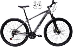 Bicicleta Aro 29 Ksw Xlt 24v Freios Hidráulicos Garfo Suspensão Mtb - Grafite