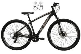 Bicicleta Aro 29 Ksw Xlt 24v Freios Hidráulicos Garfo Suspensão Mtb - Preto/Prata Bicicleta Aro 29 Ksw Xlt 24v Freios Hidráulicos Garfo Suspensão Mtb - Preto/Prata