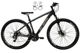 Bicicleta Aro 29 Ksw Xlt 24v Freios Hidráulicos Garfo Suspensão Mtb - Preto/Prata Bicicleta Aro 29 Ksw Xlt 24v Freios Hidráulicos Garfo Suspensão Mtb - Preto/Prata
