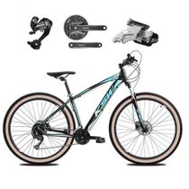 Bicicleta Aro 29 Ksw Xlt 27v Câmbios Shimano Altus Freios Hidráulicos Garfo Trava Pneu Faixa - Preto/azul Tam.15 Bicicleta Aro 29 Ksw Xlt 27v Câmbios Shimano Altus Freios Hidráulicos Garfo Trava Pneu Faixa - Preto/azul Tam.15