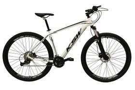 Bicicleta Aro 29 Ksw Xlt 27v Freio Hidráulico K7 Garfo com Trava - Branco/Preto