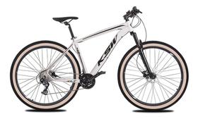Bicicleta Aro 29 Ksw Xlt 27v Freio Hidráulico K7 Garfo com Trava Pneu com Faixa Bege - Branco Bicicleta Aro 29 Ksw Xlt 27v Freio Hidráulico K7 Garfo com Trava Pneu com Faixa Bege - Branco