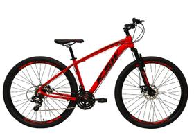 Bicicleta Aro 29 Ksw Xlt Alumínio 24v Câmbios Shimano Garfo com Trava no Ombro - Vermelho