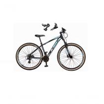 Bicicleta Aro 29 Ksw Xlt Alumínio 24v Câmbios Shimano Garfo Suspensão Pneu Faixa Bege Preto-azul 17 Bicicleta Aro 29 Ksw Xlt Alumínio 24v Câmbios Shimano Garfo Suspensão Pneu Faixa Bege Preto-azul 17