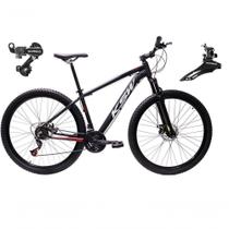 Bicicleta Aro 29 Ksw Xlt Alumínio 24v Câmbios Shimano Garfo Suspensão - Preto/vermelho/branco Tam.15 Bicicleta Aro 29 Ksw Xlt Alumínio 24v Câmbios Shimano Garfo Suspensão - Preto/vermelho/branco Tam.15