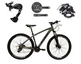 Bicicleta Aro 29 Ksw Xlt Alumínio Câmbio Traseiro Shimano Alívio e Altus 27v Freio Hidráulico Garfo Com Trava - Grafite Bicicleta Aro 29 Ksw Xlt Alumínio Câmbio Traseiro Shimano Alívio e Altus 27v Freio Hidráulico Garfo Com Trava - Grafite
