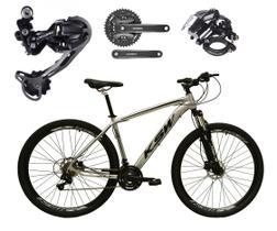 Bicicleta Aro 29 Ksw Xlt Alumínio Câmbio Traseiro Shimano Deore e Altus 27v Freio Hidráulico Garfo Com Trava - Prata - 15 Bicicleta Aro 29 Ksw Xlt Alumínio Câmbio Traseiro Shimano Deore e Altus 27v Freio Hidráulico Garfo Com Trava - Prata - 15
