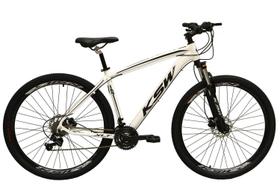 Bicicleta Aro 29 Ksw Xlt Câmbios Shimano 24v Freio a Disco Hidráulico Garfo Com Trava - Branco - Tamanho 15