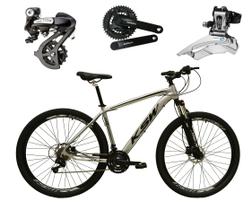 Bicicleta Aro 29 Ksw Xlt Câmbios Shimano Altus 24v K7 Alumínio Freios Hidráulicos Garfo Com Trava - Prata