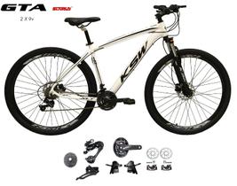 Bicicleta Aro 29 Ksw Xlt Kit 2x9 Gta Sunrun Freio Disco K7 Garfo com Trava Branco Bicicleta Aro 29 Ksw Xlt Kit 2x9 Gta Sunrun Freio Disco K7 Garfo com Trava Branco