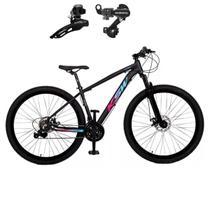 Bicicleta Aro 29 KSW XTL 100 24 Velocidades MTB Alumínio Freios a Disco Mecânico Câmbios SHIMANO