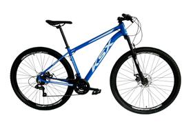 Bicicleta Aro 29 KSX 21v Câmbios Shimano Freio Disco Azul com Branco