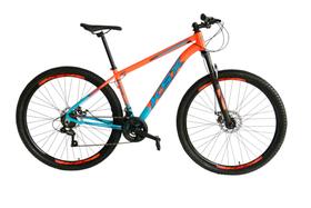 Bicicleta Aro 29 KSX 21v Câmbios Shimano Freio Disco Laranja com Azul