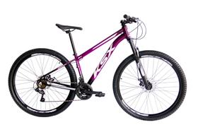 Bicicleta Aro 29 KSX 21v Câmbios Shimano Freio Disco Violeta com Preto