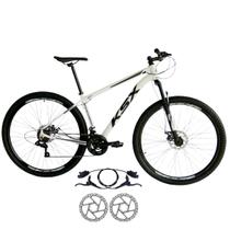 Bicicleta Aro 29 KSX Mtb Alum. Index Freios Hidraulicos 21v Cabeamento Interno Suspensão 80mm