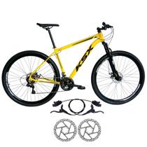 Bicicleta Aro 29 KSX Mtb Alum. Index Freios Hidraulicos 21v Cabeamento Interno Suspensão 80mm