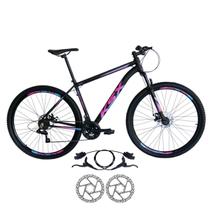 Bicicleta Aro 29 KSX Mtb Alum. Index Freios Hidraulicos 21v Cabeamento Interno Suspensão 80mm