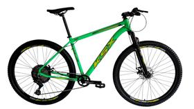 Bicicleta Aro 29 Ksx Sd7 12v Freio a Disco Hidráulico K7 11/50 Garfo com Trava Kit 1x12 Verde Chiclete