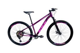 Bicicleta Aro 29 Ksx Sd7 12v Freio Hidráulico K7 11/50 Garfo com Trava Kit 1x12 Roxo/Rosa Bicicleta Aro 29 Ksx Sd7 12v Freio Hidráulico K7 11/50 Garfo com Trava Kit 1x12 Roxo/Rosa