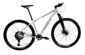 Bicicleta Aro 29 Ksx Sd7 12v Garfo com Trava K7 11/50 Freios Hidráulicos Kit 1x12 Branco/Prata