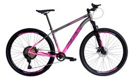 Bicicleta Aro 29 Ksx Sd7 12v Garfo com Trava K7 11/50 Freios Hidráulicos Kit 1x12 Rosa/Grafite
