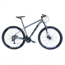 Bicicleta Aro 29 Ksx Sd7 21v Cabos Internos Alumínio Freios A Disco Garfo Suspensão Grafite Preto Tamanho 15