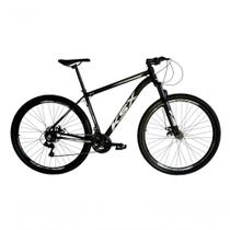 Bicicleta Aro 29 Ksx Sd7 21v Cabos Internos Alumínio Freios A Disco Garfo Suspensão Preto Prata Tamanho 17