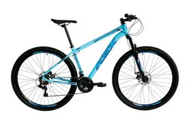 Bicicleta Aro 29 Ksx Sd7 Alumínio 21v Freios a Disco Cabos Internos Garfo Suspensão Azul Claro