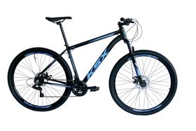 Bicicleta Aro 29 Ksx Sd7 Alumínio 21v Freios a Disco Cabos Internos Garfo Suspensão Preto/Azul