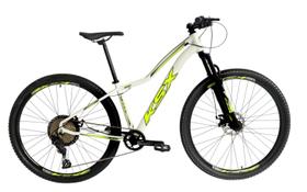 Bicicleta Aro 29 Ksx Sd7 Feminina 12v Freio a Disco Hidráulico K7 11/50 Garfo com Trava Kit 1x12 Branco/Amarelo