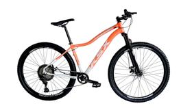 Bicicleta Aro 29 Ksx Sd7 Feminina 12v Freio a Disco Hidráulico K7 11/50 Garfo com Trava Kit 1x12 Laranja/Branco Bicicleta Aro 29 Ksx Sd7 Feminina 12v Freio a Disco Hidráulico K7 11/50 Garfo com Trava Kit 1x12 Laranja/Branco