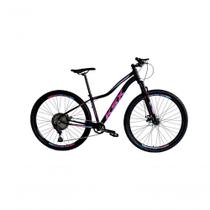 Bicicleta Aro 29 Ksx Sd7 Feminina 12v Garfo Com Trava K7 11/50 Freios Hidráulicos Kit 1x12 - Preto/pink/azul Tam. 15