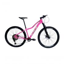 Bicicleta Aro 29 Ksx Sd7 Feminina 12v Garfo Com Trava K7 11/50 Freios Hidráulicos Kit 1x12 - Rosa/branco Tam. 17 Bicicleta Aro 29 Ksx Sd7 Feminina 12v Garfo Com Trava K7 11/50 Freios Hidráulicos Kit 1x12 - Rosa/branco Tam. 17