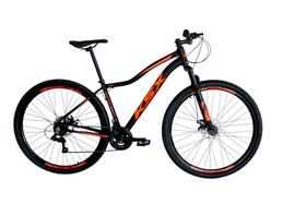 Bicicleta Aro 29 Ksx Sd7 Feminina Alumínio 21v Cabos Internos Freios a Disco Garfo Suspensão Preto/Laranja