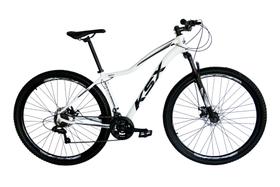 Bicicleta Aro 29 Ksx Sd7 Feminina Alumínio 21v Freios a Disco Cabos Internos Garfo Suspensão Branco/Preto Bicicleta Aro 29 Ksx Sd7 Feminina Alumínio 21v Freios a Disco Cabos Internos Garfo Suspensão Branco/Preto