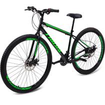 Bicicleta Aro 29 MTB 7V Index Freio a Disco Quadro Aço Tridal Bike