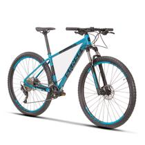 Bicicleta Aro 29 MTB M17' Alumínio Freio Hidráulico Shimano Rock Evo 2023 Aqua Preto Sense