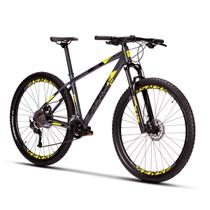 Bicicleta Aro 29 MTB S15' Alumínio Freio a Disco Shimano Fun Evo 2023 Cinza Amarelo Sense