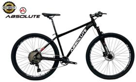 Bicicleta Aro 29 Nero 5 Peças Inteira Absolute 12v Freio a Disco Hidráulico k7 11/52 Garfo com Trava. Preto