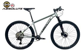 Bicicleta Aro 29 Nero 5 Peças Inteira Absolute 12v Freio a Disco Hidráulico k7 11/52 Garfo Trava. Cinza