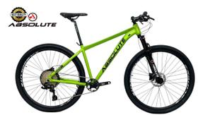 Bicicleta Aro 29 Nero 5 Peças Inteira Absolute 12v Freio a Disco Hidráulico k7 11/52 Garfo Trava. Verde