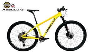 Bicicleta Aro 29 Nero 5 Peças Inteira Absolute 12v Garfo Trava k7 11/50 Freio a Disco Hidráulico. Amarelo