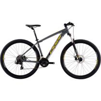 Bicicleta Aro 29 Oggi Hacker Sport 21v - Grafite/Amarelo/Preto