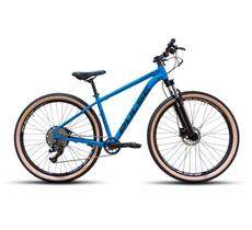 Bicicleta aro 29 Pulse Cambio Absolute 1x12 Freio Disco Hidralico Cubo K7 Azul/Preto
