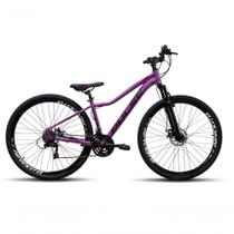 Bicicleta Aro 29 Pulse Câmbios Importados 21v Freio Disco Lilas Brilho Bicicleta Aro 29 Pulse Câmbios Importados 21v Freio Disco Lilas Brilho